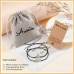 Aunis Mutter Tochter Armband Sets Für 2 Herz Armbänder Schmuck Geschenke für Mama Tochter Weihnachten Muttertag-A004-Infinity Heart