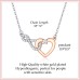 Aunis Gifts for Girlfriend Infinity Heart Rosegold Necklace Romantic Gifts for Her-  A004-Infinity Heart Necklace