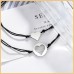 Aunis Mutter Tochter Armband Sets Für 2 Herz Armbänder Schmuck Geschenke für Mama Tochter Weihnachten Muttertag-  A004-Matching Heart 2 Black