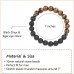 Aunis Grandad Christmas Gifts Natural Lava Stone Bracelets Birthday Gifts for Him Father's Day Thanksgiving Day Christmas C-010-grandad