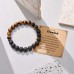 Aunis Grandad Christmas Gifts Natural Lava Stone Bracelets Birthday Gifts for Him Father's Day Thanksgiving Day Christmas C-010-grandad