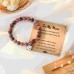 Aunis Mum Christmas Gifts Natural Stone Bracelet Mum Gifts form Daughter Son for Birthday Mothers Day Thanksgiving C-012-mummy