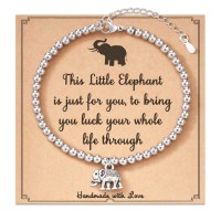 Aunis Good Luck Gifts Bracelet Elephant Gifts for Women Friends Women Girls C-013-lucky elephant