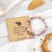 Aunis Elephant Gifts for Women Pink Natural Stone Bracelet Good Luck Gifts for Friends Women Girls for Christmas Birthday C-013-pink elephant