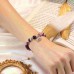 Aunis Elephant Gifts for Women Purple Natural Stone Bracelet Good Luck Gifts for Friends Women Girls for Christmas Birthday C-013-purple elephant