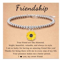 Aunis Best Friend Jewelry Gifts for Women Sunflower Friendship Bracelet Gifts for Friends Women Girls  C-014-friendship