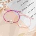 Aunis Back to School Gifts 2 Pcs Mother and Daughter Bracelets, Adjustable First Day of School Gifts Pre-K Mommy and Me Jewelry Gifts for Girls C-015-heart