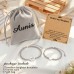 Aunis Mother Daughter Gifts Sweet Heart 2 Pcs Bracelets Daughter Gifts From Mum for Christmas Birthday Thanksgiving C-016-mother daughter