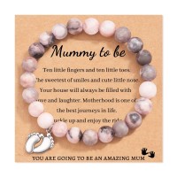 Aunis Mum To Be Gifts Natural Stone Bracelets Pregnancy Gifts for Mum Expecting C-017-mum to be