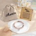 Aunis New Mum Gifts Natural Stone Bracelets Gifts for New Mums C-017-new mum pink