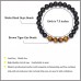 Aunis 40th Birthday Gifts for Men Black Onyx Brown Tiger Eye Stone Beaded Bracelet Birthday Gifts for Men Him C-018-40th