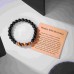 Aunis 40th Birthday Gifts for Men Black Onyx Brown Tiger Eye Stone Beaded Bracelet Birthday Gifts for Men Him C-018-40th