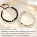 Aunis Boyfriend Gifts for Couple 2 Pcs Couple Bracelets, Anniversary Jewelry Gifts for Him 100 Languages I Love You Gifts for Husband Wife Boyfriend Girlfriend C-002-to my boyfriend