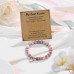 Auntie Christmas Gifts Pink Nature Stone Bracelet Gifts for Women Birthday Gifts for Best Auntie C-021-pink-auntie