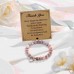 Aunis Thank You Gifts for Women Sweet Heart Pink Nature Stone Bracelet Gift for Mother Friend Teacher C-005-pink heart