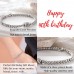 Aunis 40th birthday gifts for women Four Rings Bracelet Birthday Presents for Friend Mum Auntie C-006-40th birthday