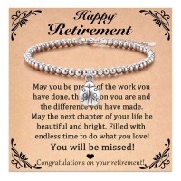 Aunis Retirement Gifts for Women 2023 Coworker Farewell Gifts Ladybird Bracelet for Friend Teachers Family C-007-Ladybird